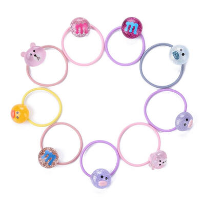 

Cartoon Elastic Candy Color Rubber Band for Children Adults Hair Accessory
