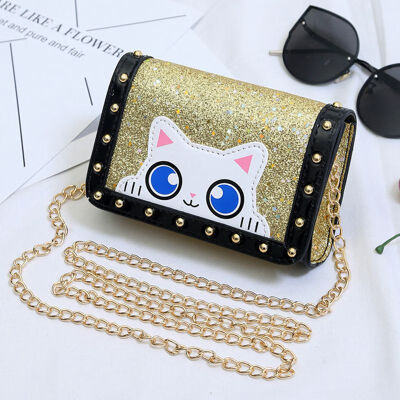 

Girls Hot Mini Animal Cat Design Soft Women Cross-body Handbag Fashion Girls Kids PU Shoulder Messenger Bag