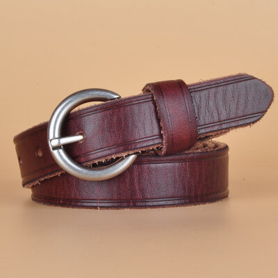 

The first layer of leather retro belt female literary belt female simple wild Korean version of the belt leather leather