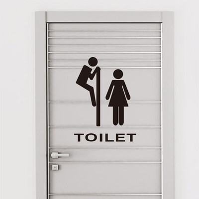 

〖Follure〗Toilet Sticker Vinyl Wall Decal Removable Lettering Art Home Mural Decor