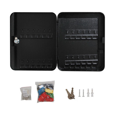 

Ktaxon 48 Hook Key holder Box Metal Safe with Tag Case Cabinet Wall Mount Home Lock Storage Home Safe Security Store Dorm