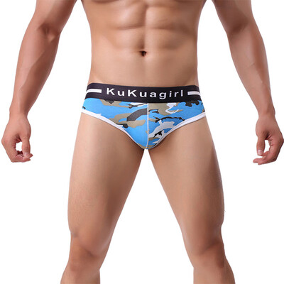 

Mens Camo Shorts Low-rise Boxer Briefs Bulge Pouch Underwear G-strings  M L XL