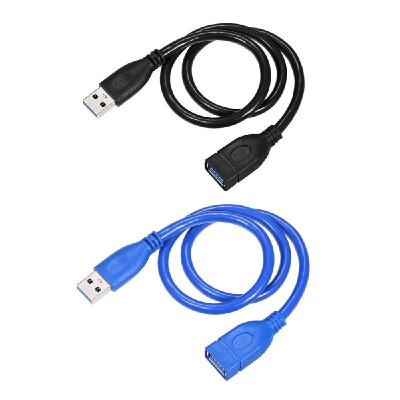 

USB Extension Cable Wire Male to Female Extender for Smart TV PS4 Xbox One SSD Data Sync USB30 Super Speed 50cmBlue