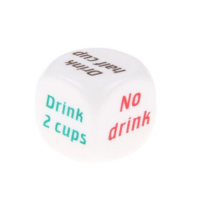 

Gobestart 5PCS Color Printing English Wine Scorpion Friends Dinner Creative Dice