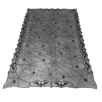 

Halloween Party Lace Polyester Black Spider Home Party Decorative Tablecloth Tablecover
