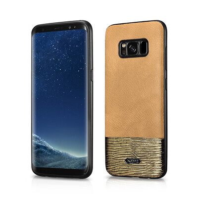 

XOOMZ for Samsung Galaxy S8 Phone Capa PU Leather Coated TPU Smartphone Back Case Cover for Samsung Galaxy S 8 G950 Bag - Black