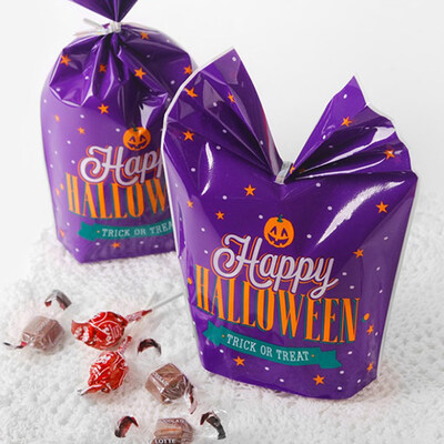 

Halloween Party Gift Bag Pumpkin Witch Sweet Biscuit Storage Bag Pouch Trick Or Treat Gift Pack