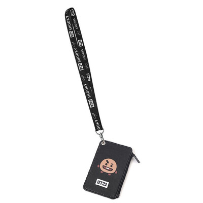 

BTS Bangtan Boys Wallets Lanyard Wallet Pocket Credit Card Holder for Women