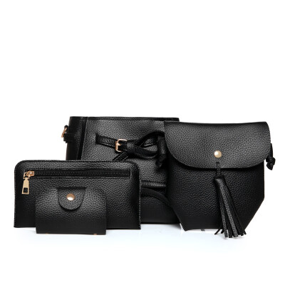 

4 Times Fashion Litchi Grain Belt Female Package Bags