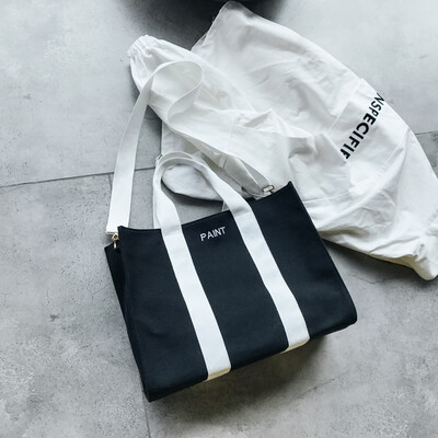 

Ins canvas bag womens shoulder Korea ulzzang Japanese art harajuku bag simple portable womens bag tide