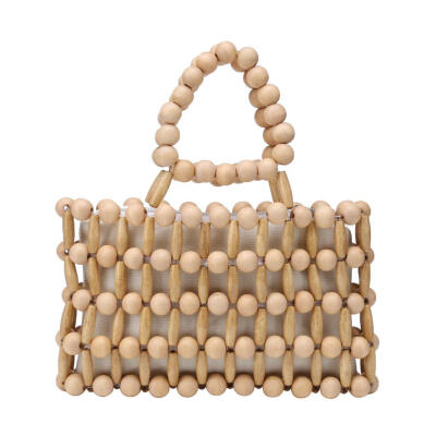 

Vintage Natural Bamboo Women Bags Mini Outdoor Summer Beach Clutch Handbags