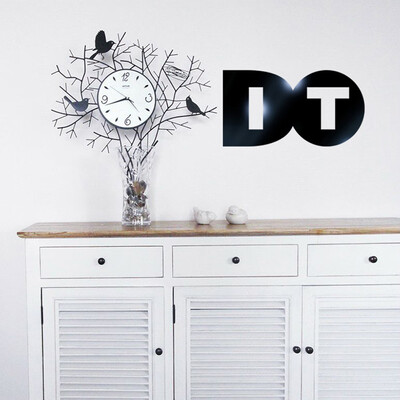 

〖Follure〗3D Modern Mirror Vinyl DO IT Inspirational Metal Wall Sticker Decal Home Decor