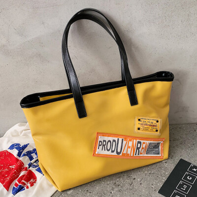 

Single shoulder bag woman 2019 new Korean version 100 simple fashion gas bag large capacity Tote bag