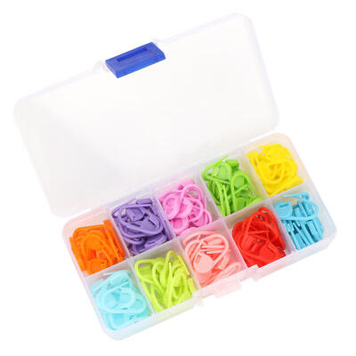 

Greensen Durable Plastic Safety Brooch Pin Stitch Marker Needle Clip Knitting Stitch Counter