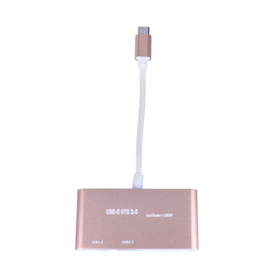 

USB 31 Type-C to USB 30 Hub SD TF Memory Card Reader OTG Adapter