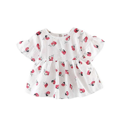 

2019 Summer Toddler Baby Girls Dresses Child Floral Ruffles Half Sleeve Dresses Outfits Kids Clothes Vestido 0-4Y