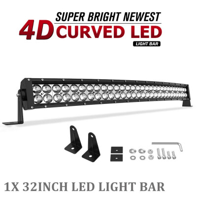 

34inch LED Light Bar Curved Spot Flood Combo Offroad Driving Truck 4X4 SUV 3230