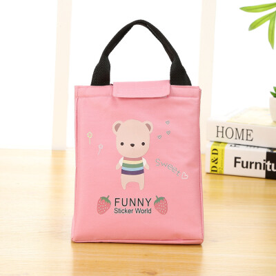 

2019 New Style Fashion Hot Insulated Lunch Box Soft Cooler Bag Waterproof Zipper Work School Picnic Print