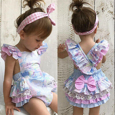 

Floral Newborn Infant Baby Girl Bodysuit Romper Jumpsuit Outfits Sunsuit Clothes