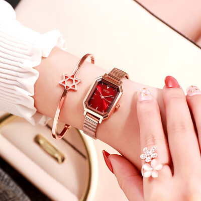 

Simple watch business trend quartz watch men&women double calendar waterproof couple on the table batch