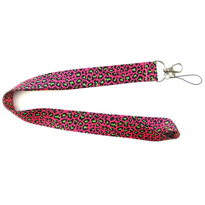

Casual 1Pcs Leopard Key Lanyard Cheetah Id Badge Holders Neck Straps For Phone Camera