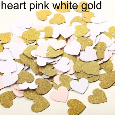 

100Pcs 3cm Dots Heart Star Paper Confetti DIY Wedding Party Table Glitter Decor