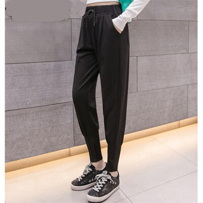 

Springwinter 2018 new student Korean harem pant thickened to show thin casual sport pant female