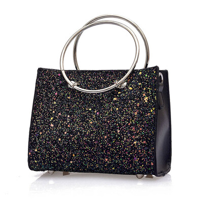 

Tailored 2Pcs Girls Women Retro Female Bling Sequins Crossbody Shoulder Bag Handbag