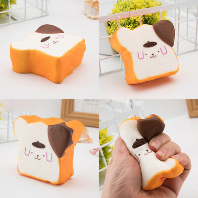 

Gotoamei Adorable Simulated Toast Bread Super Slow Rising Kids Toy Stress Reliever Toy