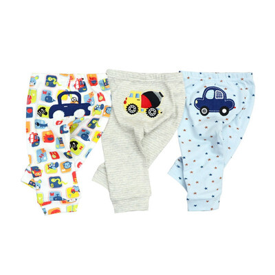 

Baby Pants 3PCS Baby Girls Boys Outwear Infant Cotton Newborn Elastic Spring Autumn Print Babywear