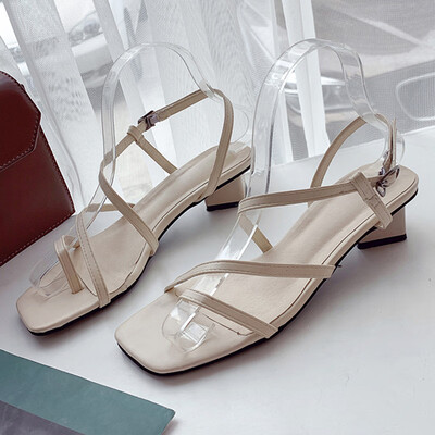

Sandals fairy wind summer students gentle flat-bottomed Roman evening shoes inthe tide