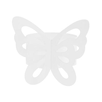 

20pcs Butterfly Laser Cut Paper Napkin Rings Hollow Out Towel Holders Decor