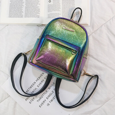 

Tailored Women Color Matching Wild Fashion Leisure Travel Bag Student Bag Backpack