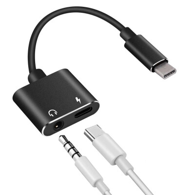 

USB Type- C to 35 mm&Charger 2 in 1 Headphone Audio Jack Cable Adapter