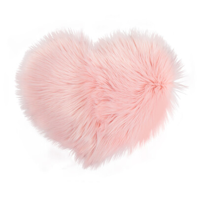 

Love Heart Shape Artificial Wool Area Carpet for Home Decoration