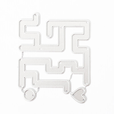 

Heart Maze Way Metal Cutting Dies Stencils For Card Making Decorative Embossing Suit