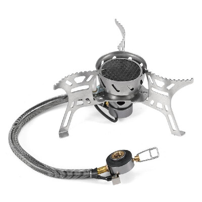 

3500W Windproof Camping Stove with Gas Cartridge Adapter For Outdoor Camping Hiking Traveling