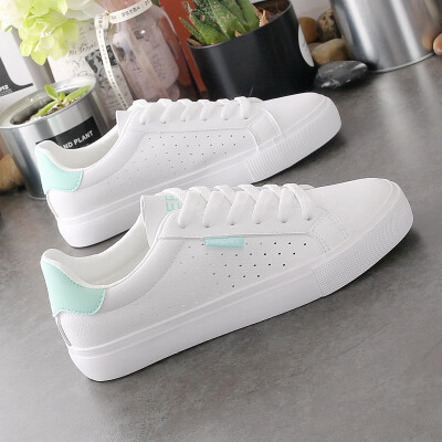 

White shoes women 2019 summer breathable Korean version of Joker shoes students flat spring casual white shoes summer womens shoe