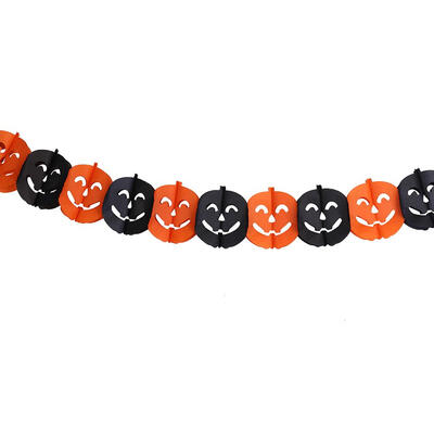 

Bat Pumpkin Ghost Halloween Paper Garlands Banner Bunting Party Decoration