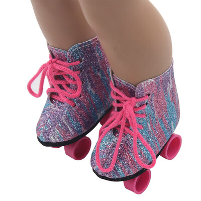 

〖Follure〗Glitter Doll Roller Skates For 18 Inch Our Generation American Girl Doll