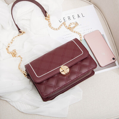 

Summer Womens Bag 2019 Xiaoqing New Korean Version Baitie Single Shoulder Slant Fashion Ling Chain Square Bag