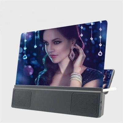 

3D HD Video Speaker Amplifier Smartphone Stand Phone Screen Magnifier