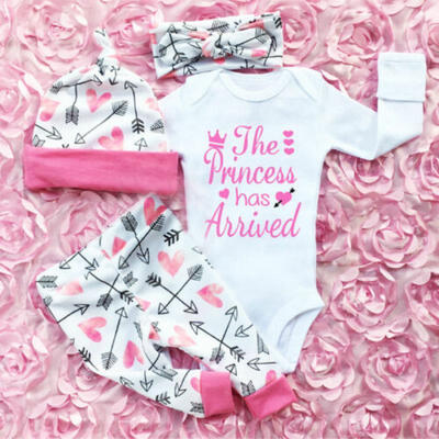 

UK Stock Newborn Baby Girls Tops Romper Floral Pants Outfits Set Clothes 0-24M