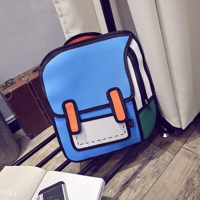 

Lin Miaomiaos schoolbag cartoon 3d girls school backpack student 2d school backpack