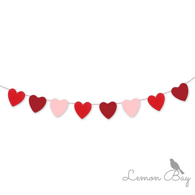 

FUNNYBUNNY Valentines Day Banner Decor - Valentines Decorations - Anniversary Wedding Birthday Party Decor Home Office Decor