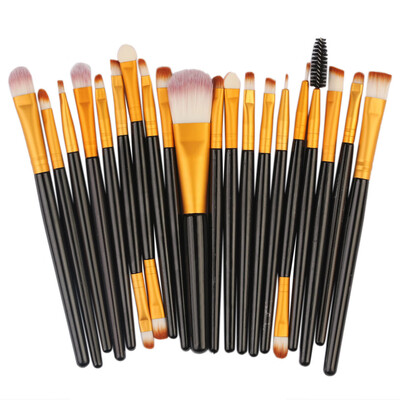 

Gobestart 20 Pcs Makeup Brush Set Professional Face Eye Shadow Eyeliner Foundation Blush