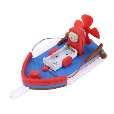 

Speedboat DIY Mini Power Boat Assembly Model Kids Exercise Educational Toys