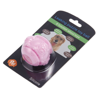 

Pet Dogs Educational Developmental Ball Leakfood Toy Bite-resistant Molar Chew Toy Cleaning Teeth