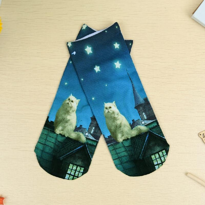 

New Sexy Unisex Socks Cute Colorful Cartoon 3D Print Low Cut Ankle Casual Socks