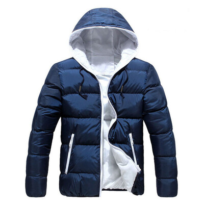 

Men Padded Long Sleeve Plus Size Tops Hoodie Coat Outwear Overcoat Casual Jacket